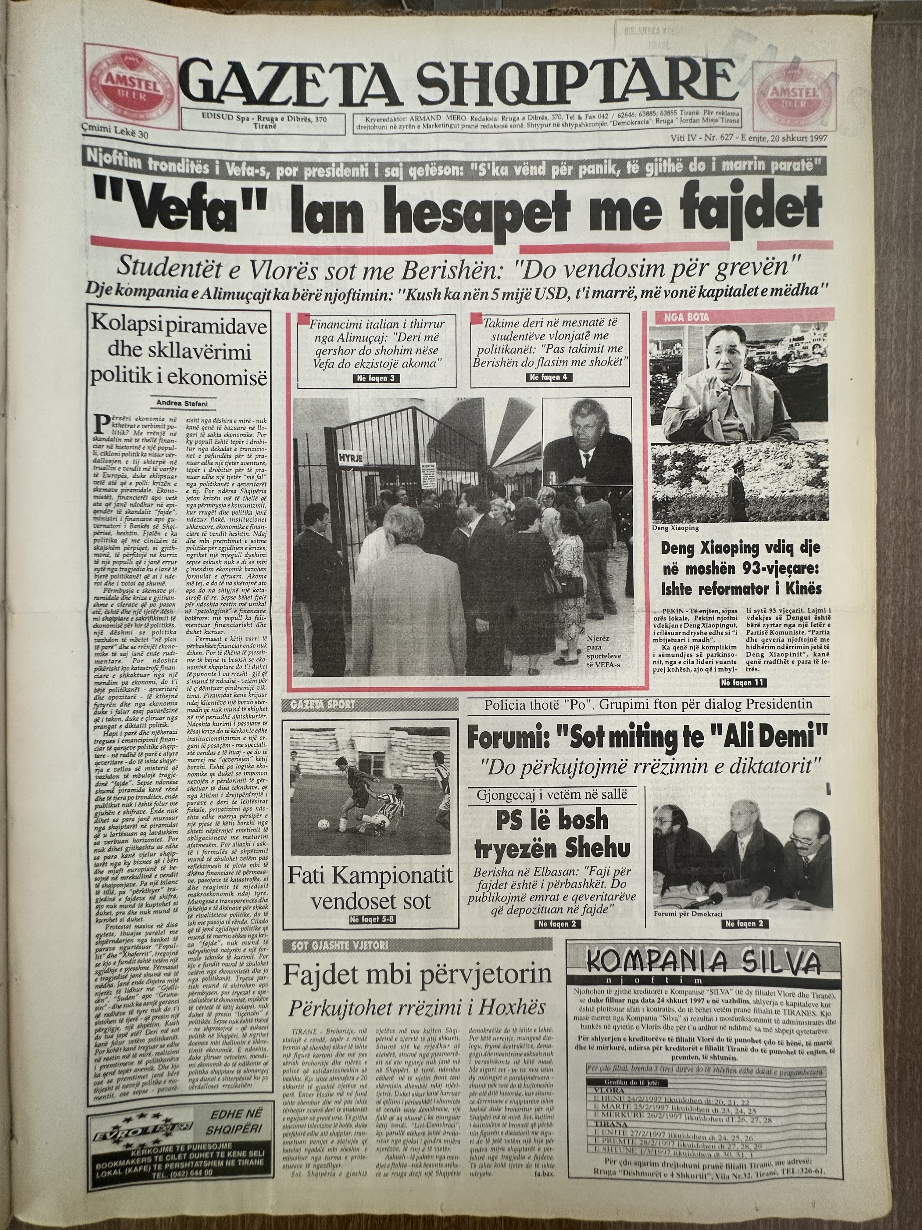 Gazeta Shqiptare 1997-02-20